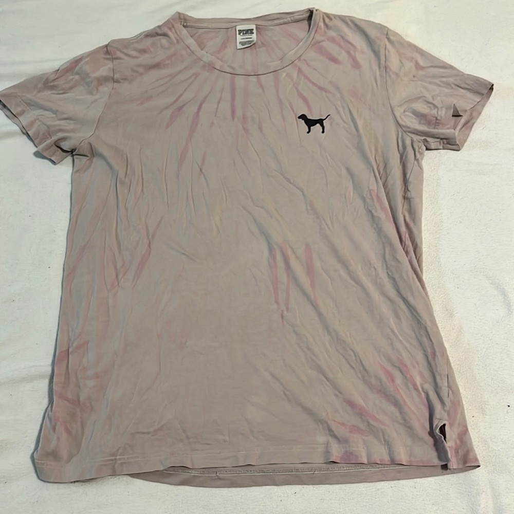 PINK Victoria’s Secret pink tie dye T-shirt
